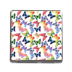 Bright Butterflies Circle In The Air Memory Card Reader (square 5 Slot) by SychEva