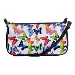 Bright Butterflies Circle In The Air Shoulder Clutch Bag by SychEva