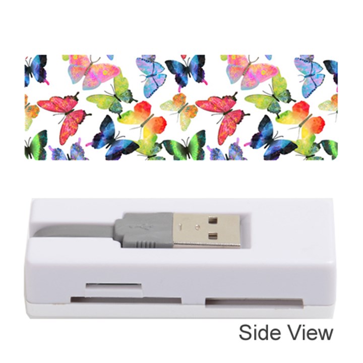 Bright Butterflies Circle In The Air Memory Card Reader (Stick)