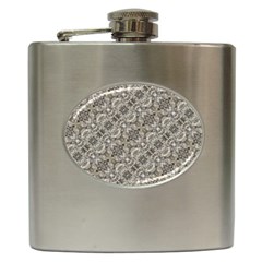 Vintage Pattern Geometric Mosaic Hip Flask (6 Oz) by dflcprintsclothing