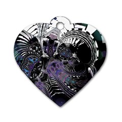 When Gears Turn Dog Tag Heart (one Side) by MRNStudios