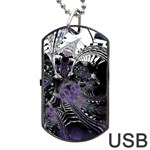 When Gears Turn Dog Tag USB Flash (Two Sides) Back