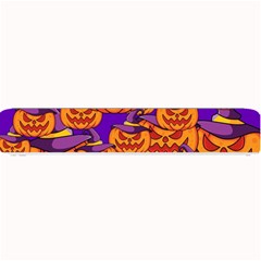 Purple And Orange Pumpkins, Crazy Halloween Pattern, Jack O  Lantern Small Bar Mats by Casemiro