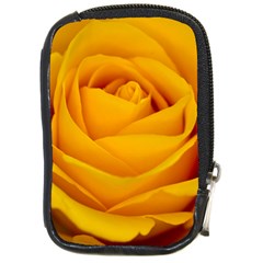 Yellow Rose Compact Camera Leather Case by JeanKellyPhoto