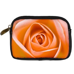  Orange Rose Digital Camera Leather Case by JeanKellyPhoto