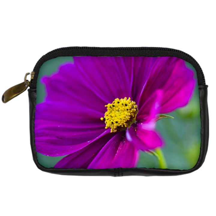 Purple Cosmos Digital Camera Leather Case