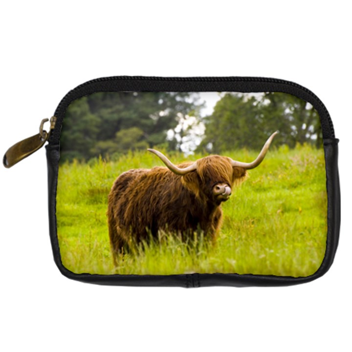 Highland Cow Digital Camera Leather Case