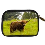 Highland Cow Digital Camera Leather Case Back