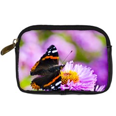 Red Admiral Butterfly Camera Leather Case by JeanKellyPhoto