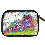 Amur Tiger Digital Camera Leather Case Back