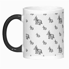 Grey Unicorn Sketchy Style Motif Drawing Pattern Morph Mugs by dflcprintsclothing