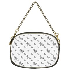 Grey Unicorn Sketchy Style Motif Drawing Pattern Chain Purse (one Side) by dflcprintsclothing