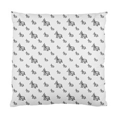 Grey Unicorn Sketchy Style Motif Drawing Pattern Standard Cushion Case (two Sides) by dflcprintsclothing