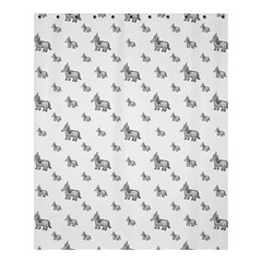 Grey Unicorn Sketchy Style Motif Drawing Pattern Shower Curtain 60  X 72  (medium)  by dflcprintsclothing