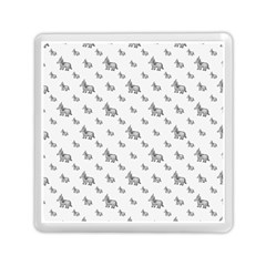 Grey Unicorn Sketchy Style Motif Drawing Pattern Memory Card Reader (square) by dflcprintsclothing