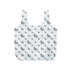 Grey Unicorn Sketchy Style Motif Drawing Pattern Full Print Recycle Bag (s) by dflcprintsclothing