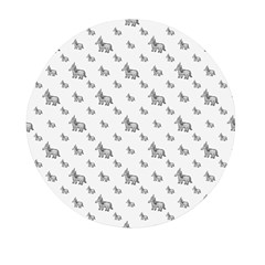 Grey Unicorn Sketchy Style Motif Drawing Pattern Mini Round Pill Box (pack Of 5) by dflcprintsclothing