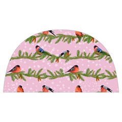 Bullfinches Sit On Branches On A Pink Background Anti Scalding Pot Cap by SychEva