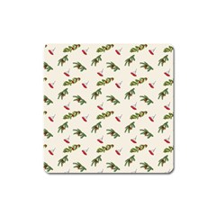 Spruce And Pine Branches Square Magnet by SychEva