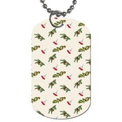 Spruce And Pine Branches Dog Tag (two Sides) by SychEva