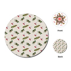 Spruce And Pine Branches Playing Cards Single Design (round) by SychEva