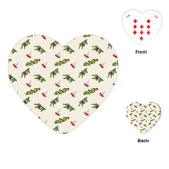 Spruce And Pine Branches Playing Cards Single Design (heart) by SychEva