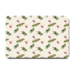 Spruce And Pine Branches Small Doormat  by SychEva