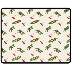 Spruce And Pine Branches Fleece Blanket (medium)  by SychEva