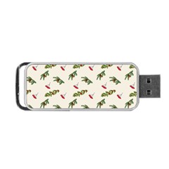 Spruce And Pine Branches Portable Usb Flash (two Sides) by SychEva