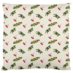 Spruce And Pine Branches Large Flano Cushion Case (two Sides) by SychEva