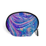 Blue hues feathers Accessory Pouch (Small) Front