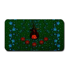 Halloween Pumkin Lady In The Rain Medium Bar Mats by pepitasart