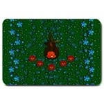 Halloween Pumkin Lady In The Rain Large Doormat  30 x20  Door Mat