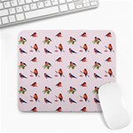 Bullfinches Sit On Branches Large Mousepads Front