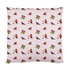 Bullfinches Sit On Branches Standard Cushion Case (two Sides) by SychEva