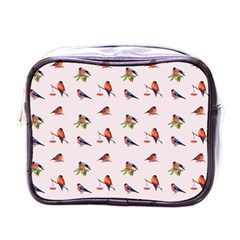 Bullfinches Sit On Branches Mini Toiletries Bag (One Side)