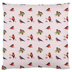 Bullfinches Sit On Branches Large Cushion Case (One Side)