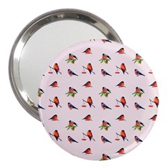 Bullfinches Sit On Branches 3  Handbag Mirrors by SychEva