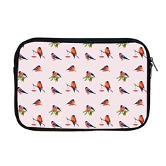 Bullfinches Sit On Branches Apple Macbook Pro 17  Zipper Case by SychEva