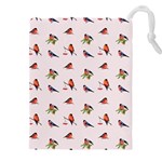 Bullfinches Sit On Branches Drawstring Pouch (4XL) Front