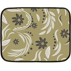 Folk Flowers Pattern Floral Surface Design Seamless Pattern Fleece Blanket (mini) by Eskimos