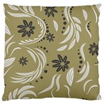 Folk flowers pattern Floral surface design Seamless pattern Large Cushion Case (Two Sides) Front