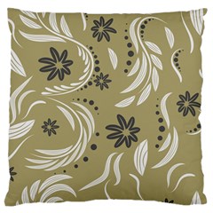 Folk Flowers Pattern Floral Surface Design Seamless Pattern Large Flano Cushion Case (two Sides) by Eskimos