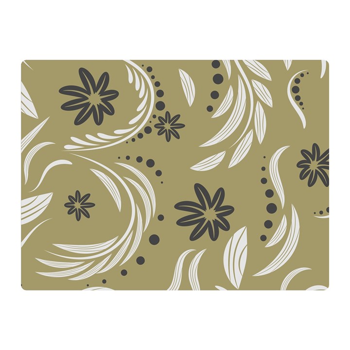 Folk flowers pattern Floral surface design Seamless pattern Double Sided Flano Blanket (Mini) 