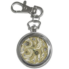 Folk Flowers Pattern Floral Surface Design Seamless Pattern Key Chain Watches by Eskimos