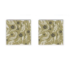 Folk Flowers Pattern Floral Surface Design Seamless Pattern Cufflinks (square) by Eskimos