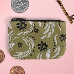 Folk Flowers Pattern Floral Surface Design Seamless Pattern Mini Coin Purse by Eskimos