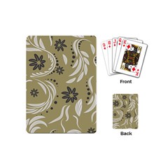 Folk Flowers Pattern Floral Surface Design Seamless Pattern Playing Cards Single Design (mini) by Eskimos