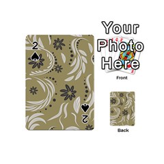 Folk Flowers Pattern Floral Surface Design Seamless Pattern Playing Cards 54 Designs (mini) by Eskimos