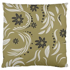 Folk Flowers Pattern Floral Surface Design Seamless Pattern Large Cushion Case (one Side) by Eskimos